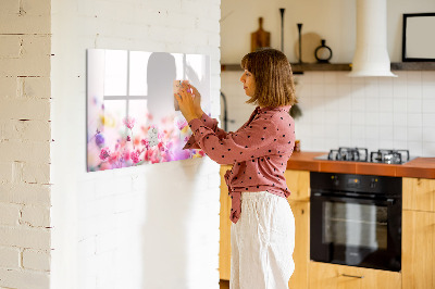 Schreib magnettafel Blumentafel für Fotos und Notizen