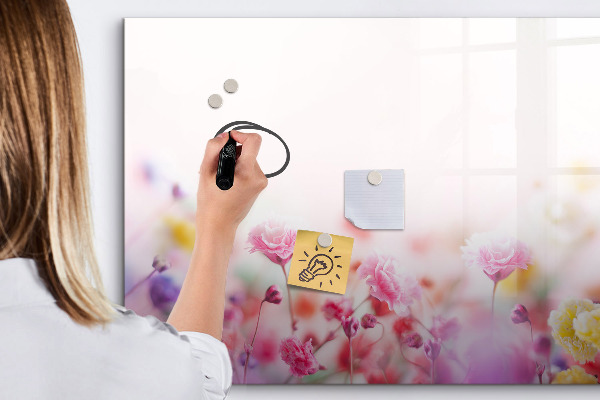 Schreib magnettafel Blumentafel für Fotos und Notizen