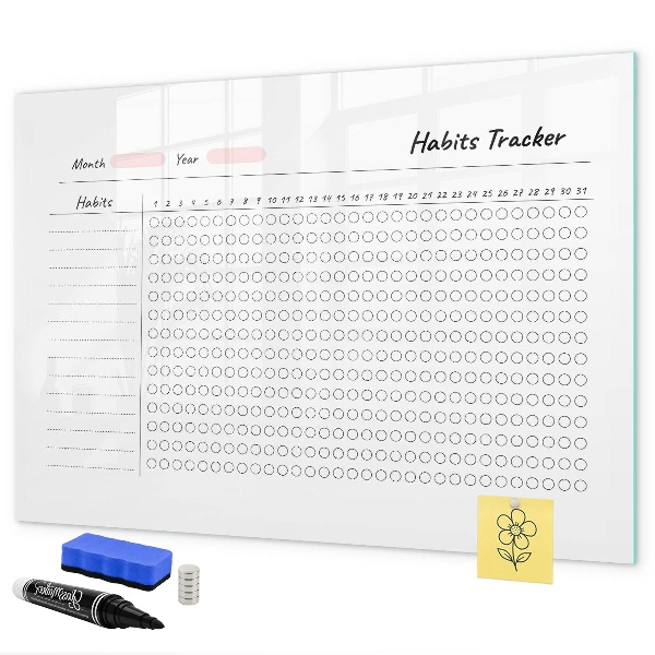 Schreib magnettafel Gewohnheitsverfolgung mit einem modernen Dreh