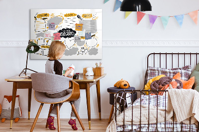 Magnettafel zum schreiben Ein Visionboard, um deine Träume zu verwirklichen