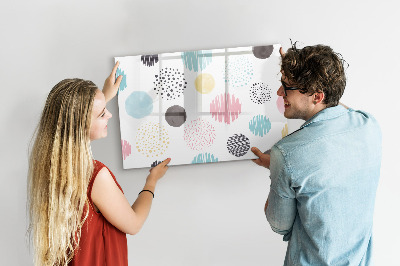 Magnettafel zum schreiben Eine bunte Tafel für Erinnerungen und Notizen