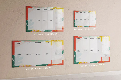 Schreib magnettafel Wochenplaner mit Platz für Fotos