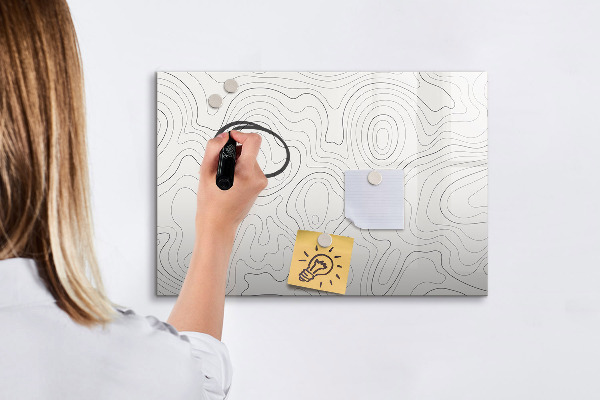 Magnettafel zum schreiben Moderne Fotodisplaytafel
