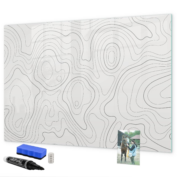 Magnettafel zum schreiben Moderne Fotodisplaytafel