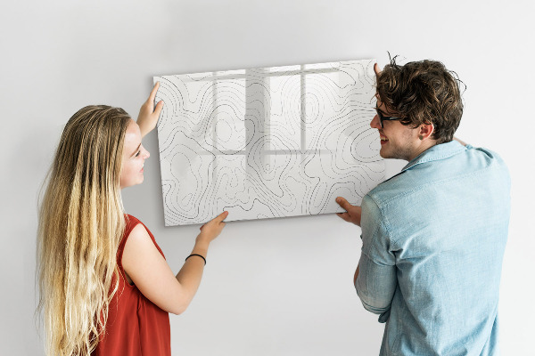 Magnettafel zum schreiben Moderne Fotodisplaytafel