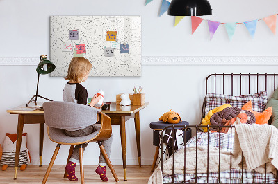 Magnettafel zum schreiben Moderne Fotodisplaytafel