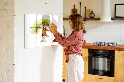 Schreib magnettafel Stammbaum mit Platz für Fotos