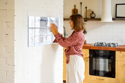 Schreib magnettafel Geburtstagskalender mit Platz für Fotos
