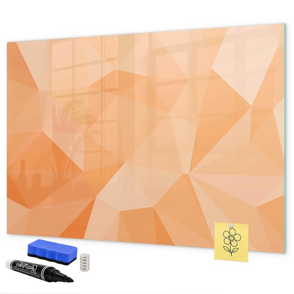 Schreib magnettafel Eine farbenfrohe Tafel zur Präsentation von Fotos