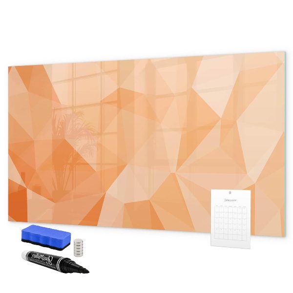 Schreib magnettafel Eine farbenfrohe Tafel zur Präsentation von Fotos
