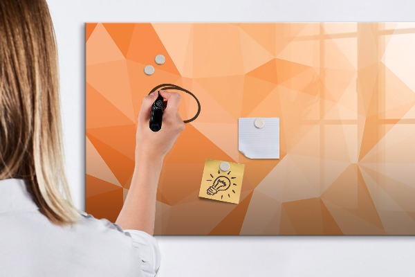 Schreib magnettafel Eine farbenfrohe Tafel zur Präsentation von Fotos