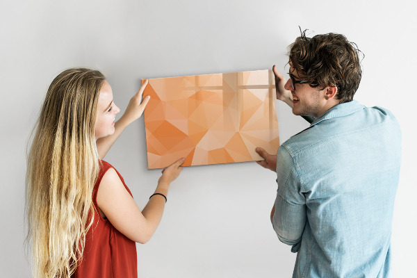 Schreib magnettafel Eine farbenfrohe Tafel zur Präsentation von Fotos