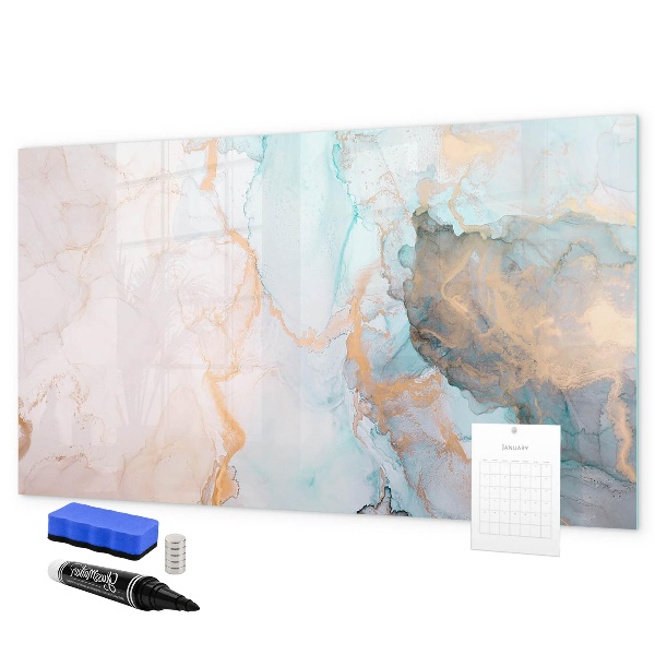 Magnettafel zum schreiben Stilvolle Pinnwand für Fotos und Notizen