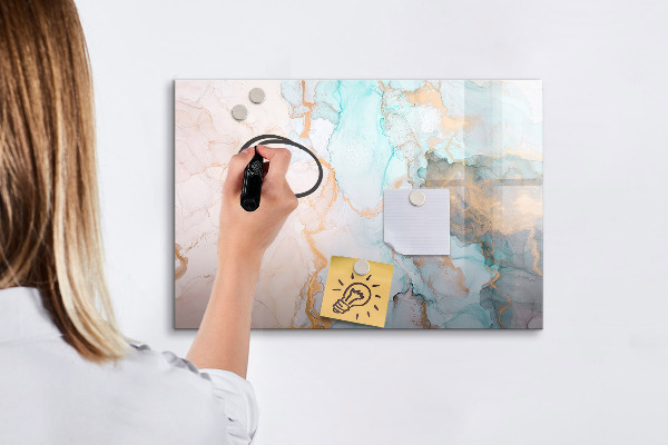 Magnettafel zum schreiben Stilvolle Pinnwand für Fotos und Notizen