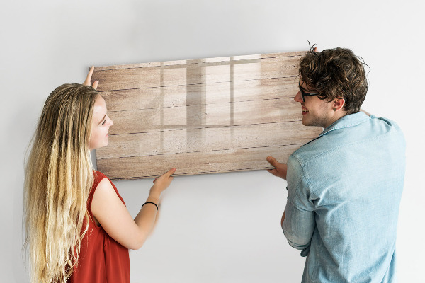 Magnettafel zum schreiben Eine stylische Tafel für Notizen und Fotos