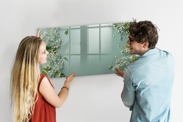 Magnettafel zum schreiben Eine stylische Tafel für Notizen und Fotos