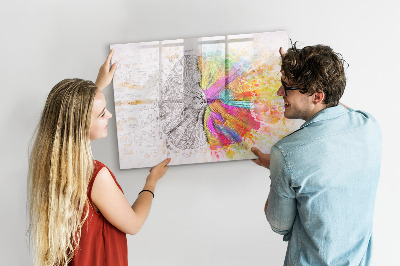 Magnettafel zum schreiben Ein kreativer Raum für Erinnerungen und Ideen