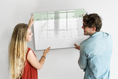 Schreib magnettafel Wochenplan mit Platz für Fotos