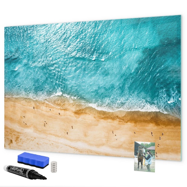 Magnettafel zum schreiben Eine stylische Tafel für Notizen und Fotos