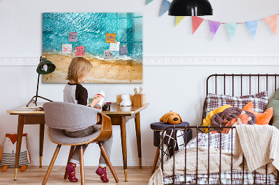 Magnettafel zum schreiben Eine stylische Tafel für Notizen und Fotos