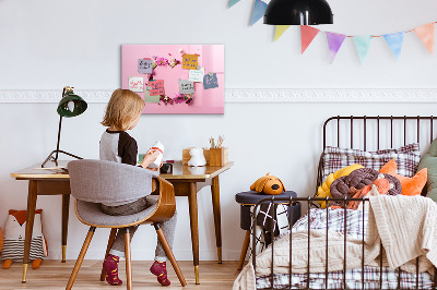 Magnettafel zum schreiben Kreative Pinnwand für Fotos und Notizen