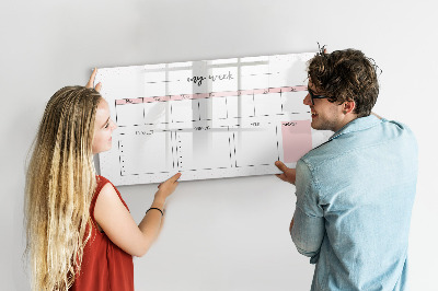 Schreib magnettafel Wochenplaner mit Platz für Fotos