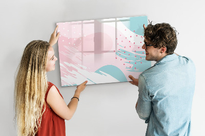 Magnettafel zum schreiben Kreative Pinnwand für Fotos und Notizen