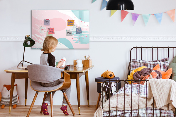 Magnettafel zum schreiben Kreative Pinnwand für Fotos und Notizen