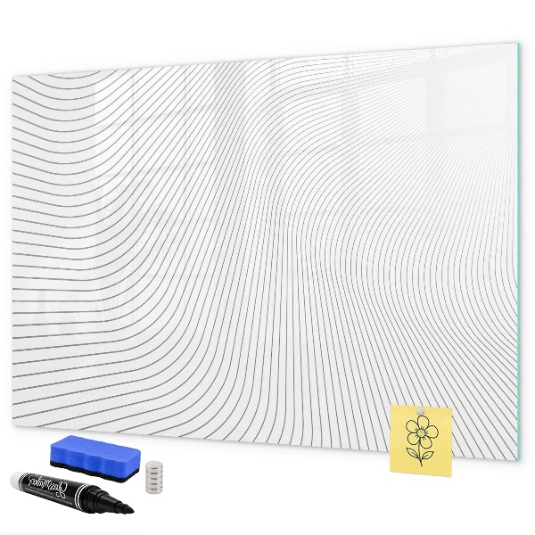 Magnettafel zum schreiben Moderne Pinnwand für Fotos und Notizen