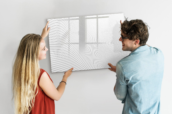 Magnettafel zum schreiben Moderne Pinnwand für Fotos und Notizen