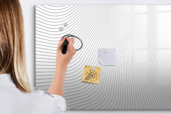 Magnettafel zum schreiben Moderne Pinnwand für Fotos und Notizen