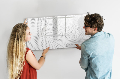 Magnettafel zum schreiben Moderne Pinnwand für Fotos und Notizen