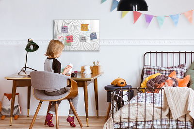 Magnettafel zum schreiben Moderne Pinnwand für Fotos und Notizen