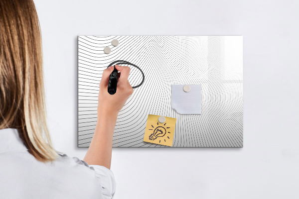 Magnettafel zum schreiben Moderne Pinnwand für Fotos und Notizen