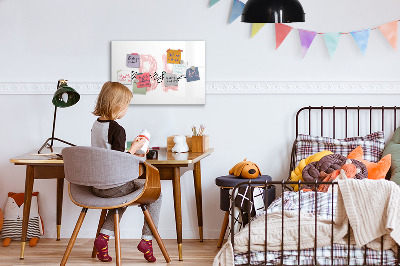 Magnettafel zum schreiben Ein inspirierender Ort für Erinnerungen und Fotos