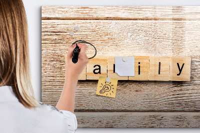 Schreib magnettafel Ein Set zur Präsentation von Fotos an der Wand