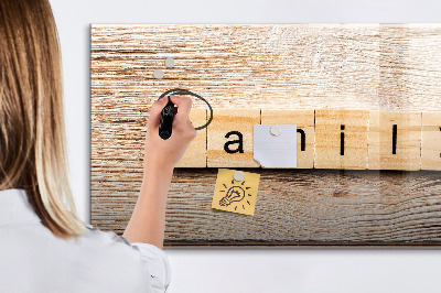 Schreib magnettafel Ein Set zur Präsentation von Fotos an der Wand