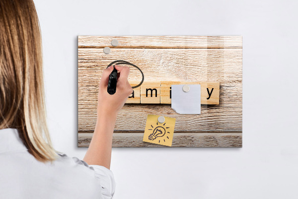 Schreib magnettafel Ein Set zur Präsentation von Fotos an der Wand