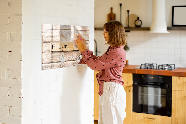 Schreib magnettafel Ein Set zur Präsentation von Fotos an der Wand