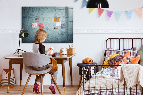 Schreib magnettafel Eine stylische Tafel für Notizen und Fotos