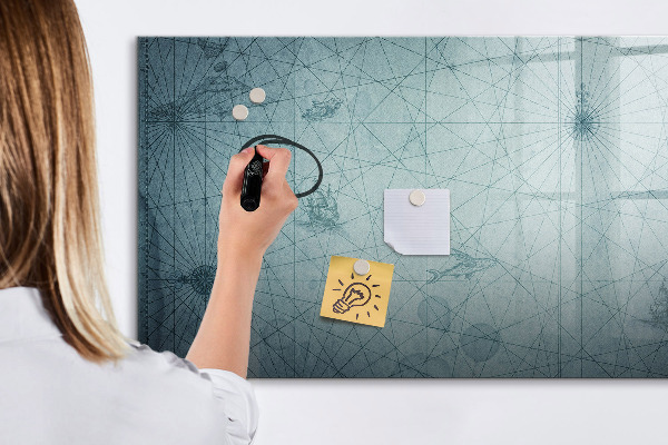 Schreib magnettafel Eine stylische Tafel für Notizen und Fotos