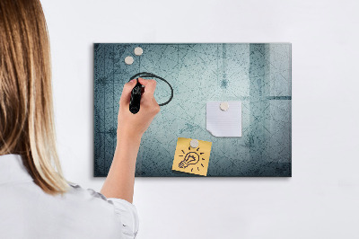 Schreib magnettafel Eine stylische Tafel für Notizen und Fotos