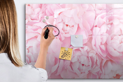 Schreib magnettafel Blumenmotiv mit Platz für Fotos