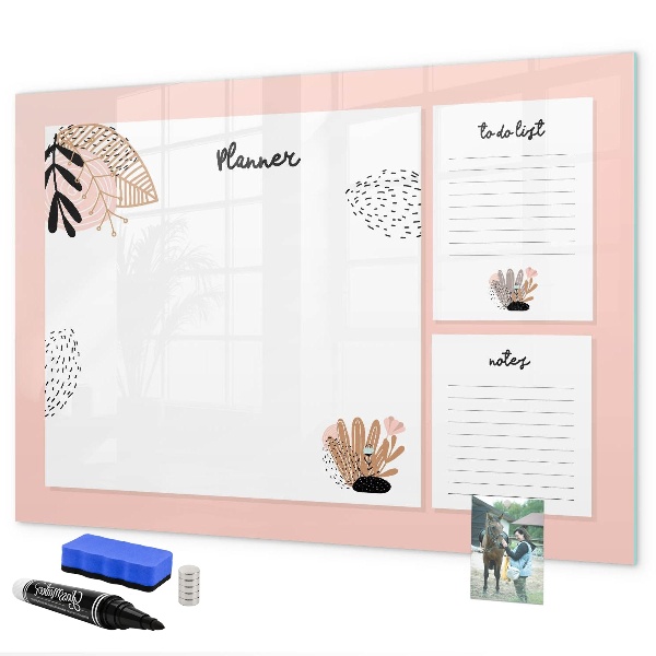 Schreib magnettafel Planer mit Platz für Fotos