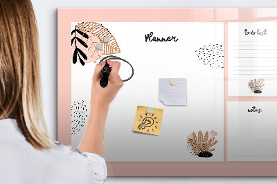 Schreib magnettafel Planer mit Platz für Fotos