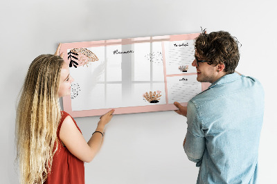 Schreib magnettafel Planer mit Platz für Fotos