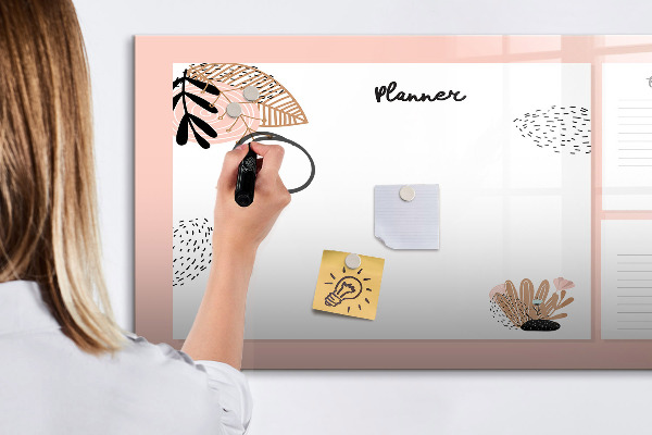 Schreib magnettafel Planer mit Platz für Fotos