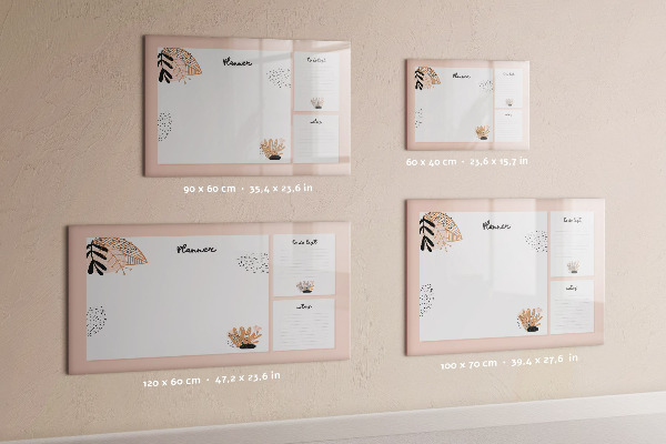 Schreib magnettafel Planer mit Platz für Fotos