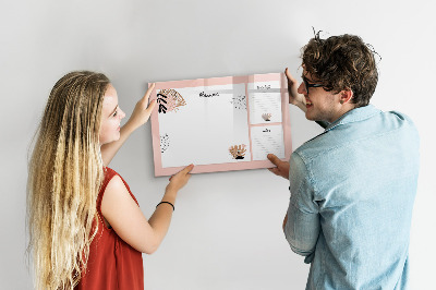 Schreib magnettafel Planer mit Platz für Fotos