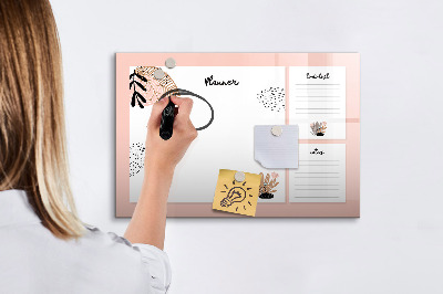 Schreib magnettafel Planer mit Platz für Fotos
